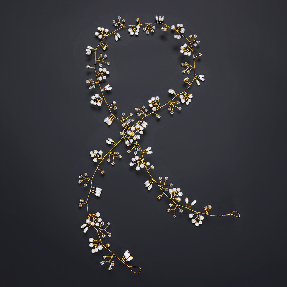 (Hàng Mới Về) Set 1 Phụ Kiện Trang Trí Tóc Cô Dâu Thời Trang