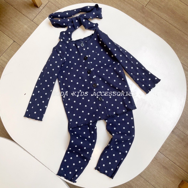 Set quần áo băng đô thun gân (Ảnh thật)