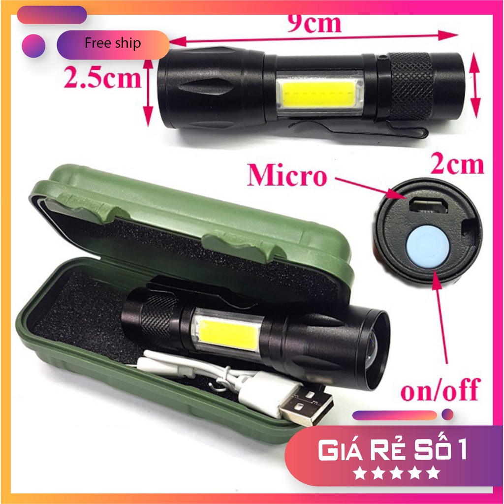 ĐÈN PIN MINI CẦM TAY SIÊU SÁNG CAO CẤP CHỐNG NƯỚC