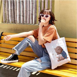 TÚI TOTE VẢI BỐ ĐEO VAI CANVAS CHÚ GẤU SIÊU CUTE