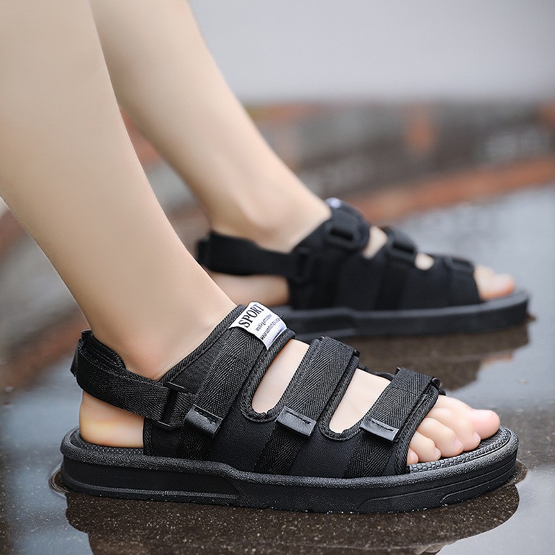 Sandal Quai Ngang Nam Nữ ULZANG 3 quai Chuẩn Kiểu Hàn Quốc - quai Sau Có thể Tháo Rời Tiện Lợi SANDAL SIÊU HOT 2020