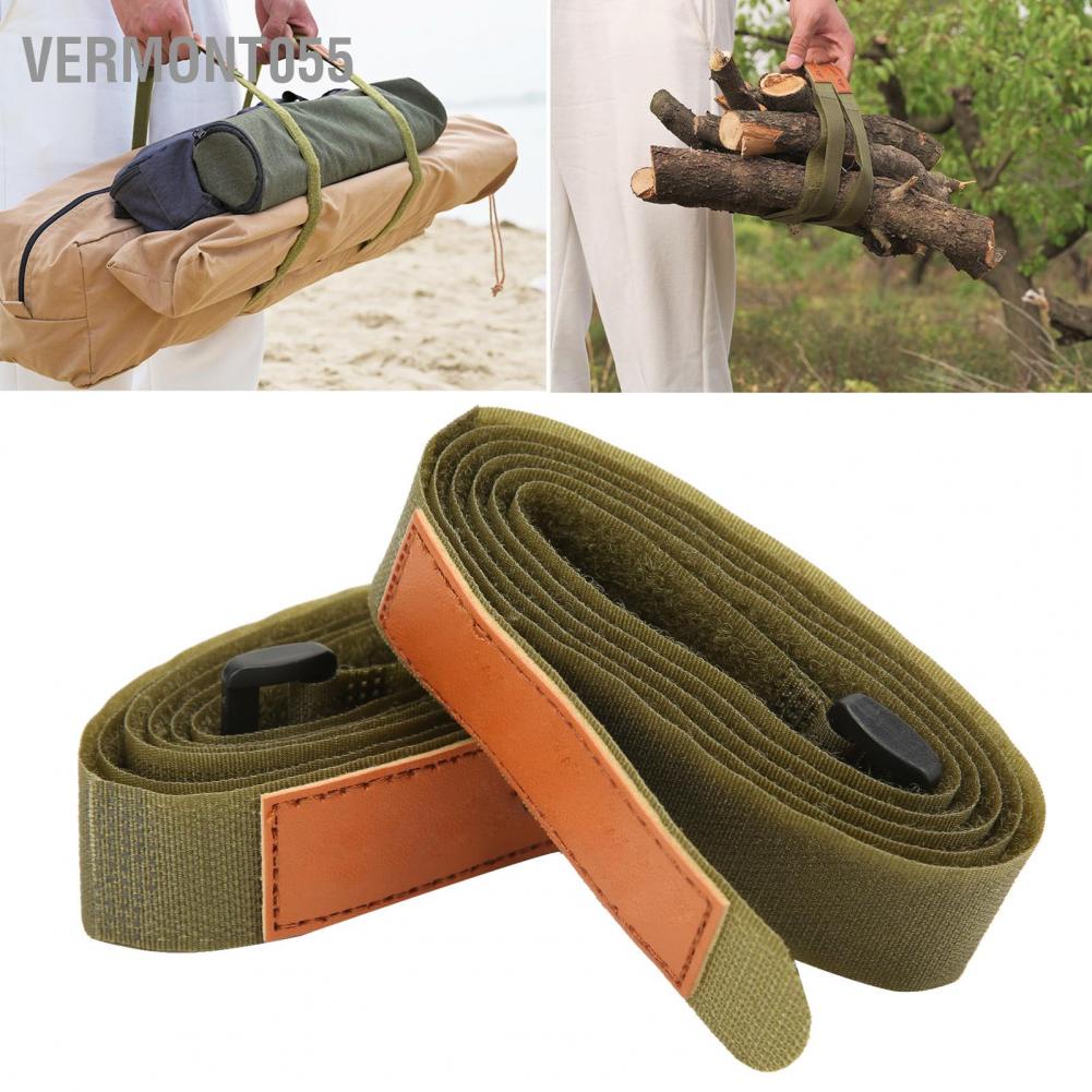 Vermont055 4 Pcs Outdoor Straps Good Adhesion Soft Adjustable Band Cable Ties Reusable for Item Storage