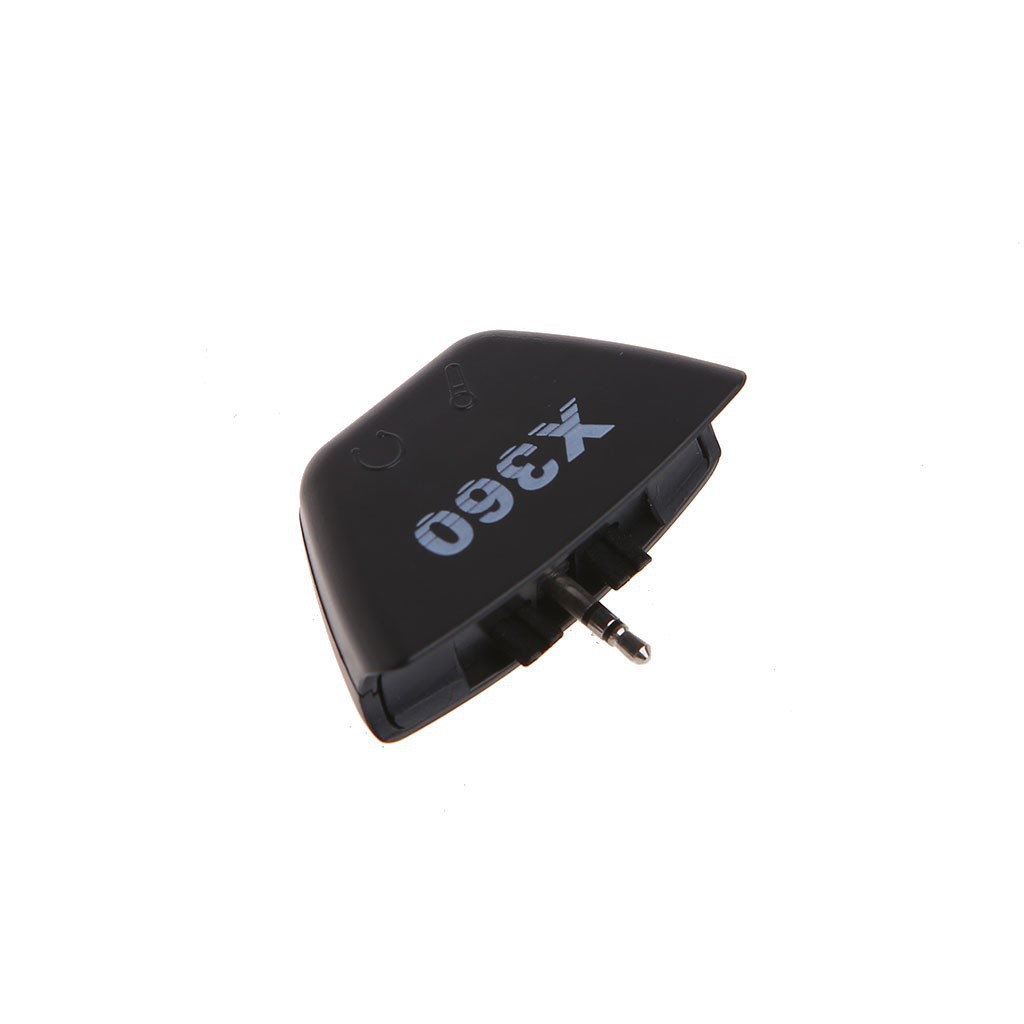 Đầu chuyển đổi cổng tai nghe và micro màu đen 2.5mm cho máy chơi game Xbox 360