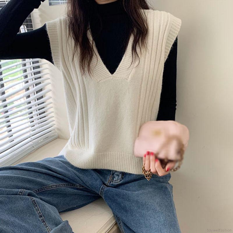 Áo khoác ghi lê chất len dành cho nữ thời trang sành điệu cao cấp | BigBuy360 - bigbuy360.vn