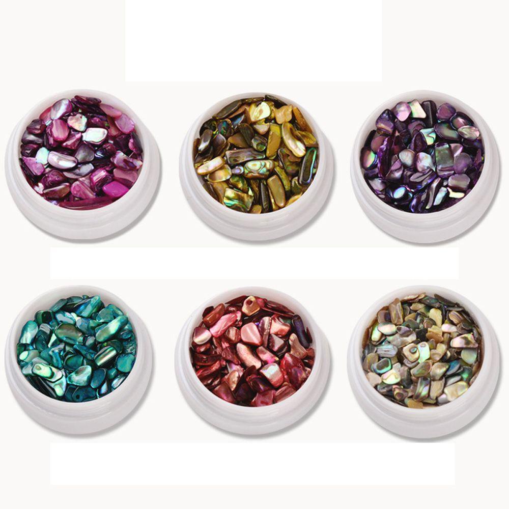 OCEANMAP Miếng Dán Trang Trí Móng Tay 3D Hình Vỏ Sò Tự Nhiên Độc Đáo