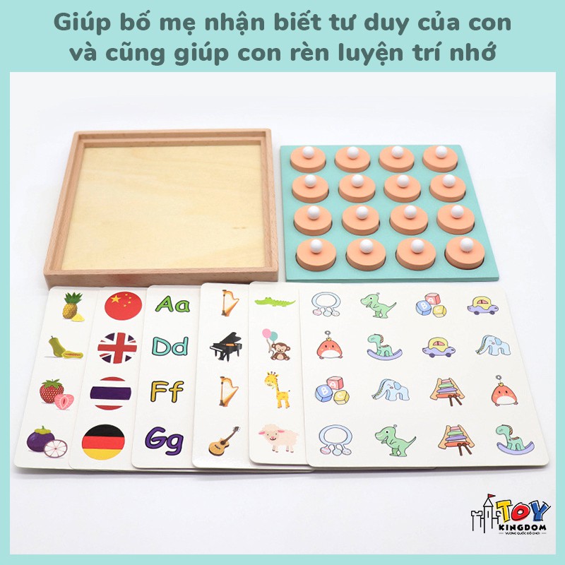 [Mã LIFETOYS1 giảm 30K đơn 99K] Đồ Chơi Thông Minh Rèn Luyện Trí Nhớ Dành Cho Bé >2 tuổi - 12 Chủ Đề Sáng Tạo