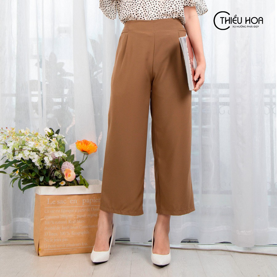 Quần Culottes Vải Chéo Ý Tôn Dáng Thiều Hoa P567