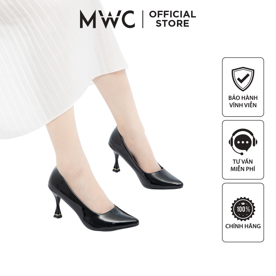 Giày MWC 4219 - Giày Cao Gót Đế Nhọn 5CM Bít Mũi Giày Cao Gót Basic Thanh Lịch
