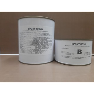 Bộ 1Kg Keo Epoxy Trong Suốt dùng cho đổ khuôn, vẽ 3D,trang sức...