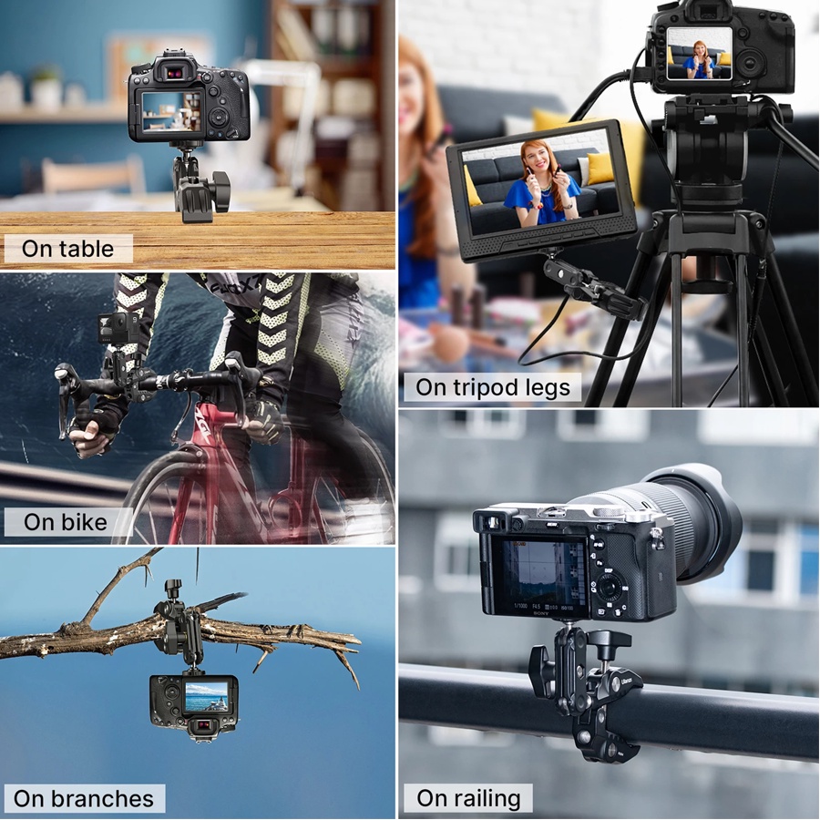 ULANZI R094 - Kẹp Kim Loại Đa Năng Tích Hợp Magic Arm Dành Cho Máy Ảnh