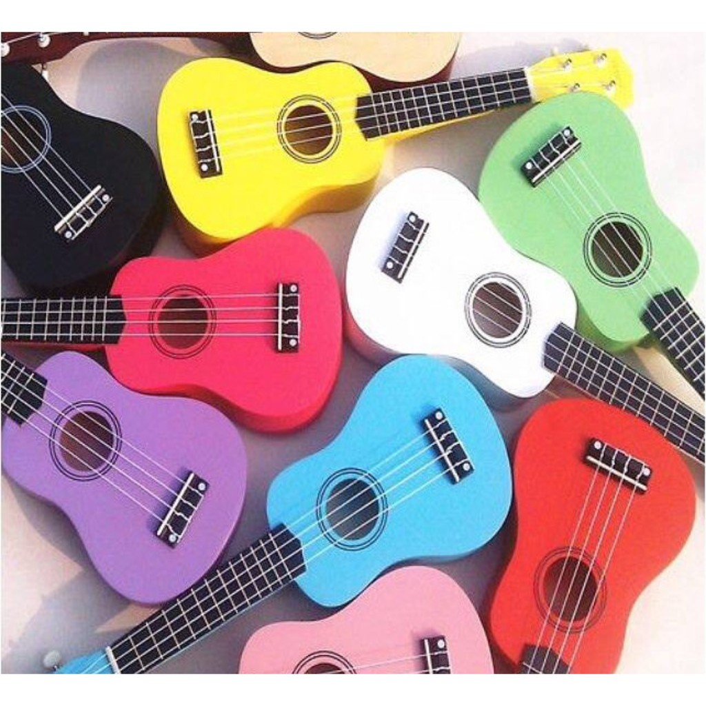 [Đàn GỖ - KHÔNG phải NHỰA] Đàn Ukulele tặng kèm pick gãy, dây sơ cua