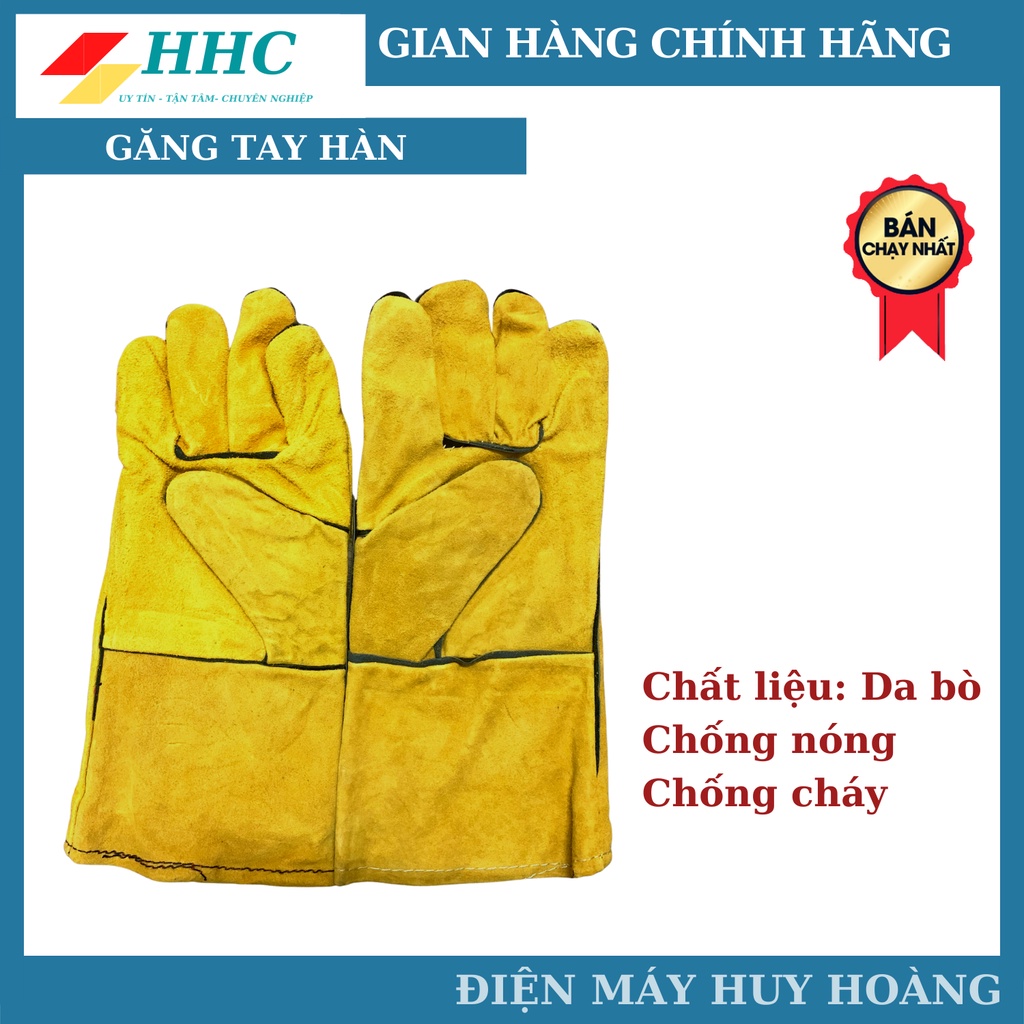 [Protech] Găng tay thợ hàn chịu nhiệt, bao tay hàn chống nóng bằng da lộn ,chống mài mòn