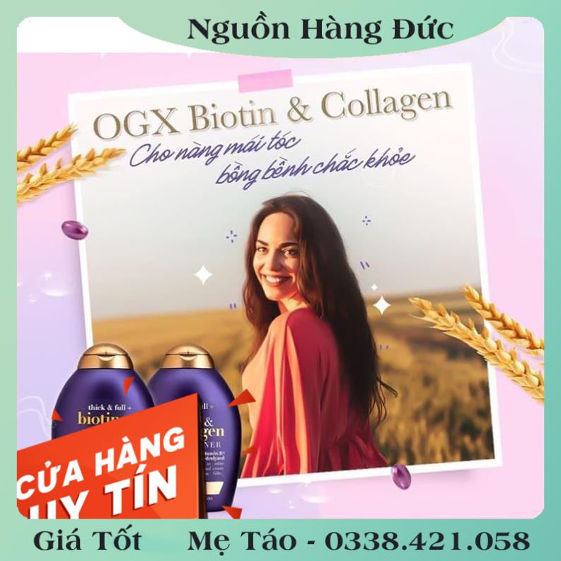 [auth] Dầu gội và xả chống rụng tóc Biotin &amp; Collagen Đức- 385ml Đủ Bill [Hot]