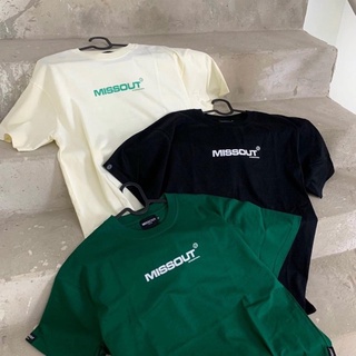 Áo thun MISSOUT LOGO TEE 10 màu Nam Nữ Unisex Có Tag Vải kèm video và ảnh thật sản phẩm từ DIONS STORE
