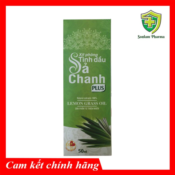 Xịt Phòng Tinh Dầu Xả Chanh Plus - Lọ 50ml