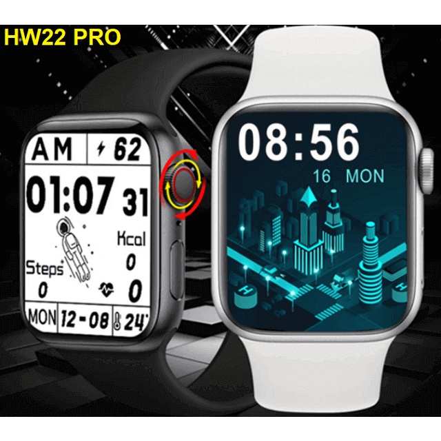 Đồng Hồ Thông Minh HW22 Pro Series 6 Tràn viền, Nghe Gọi, Sạc Không Dây, Thay Hình Nền, Chơi Game - BẢO HÀNH ĐỔI MỚI