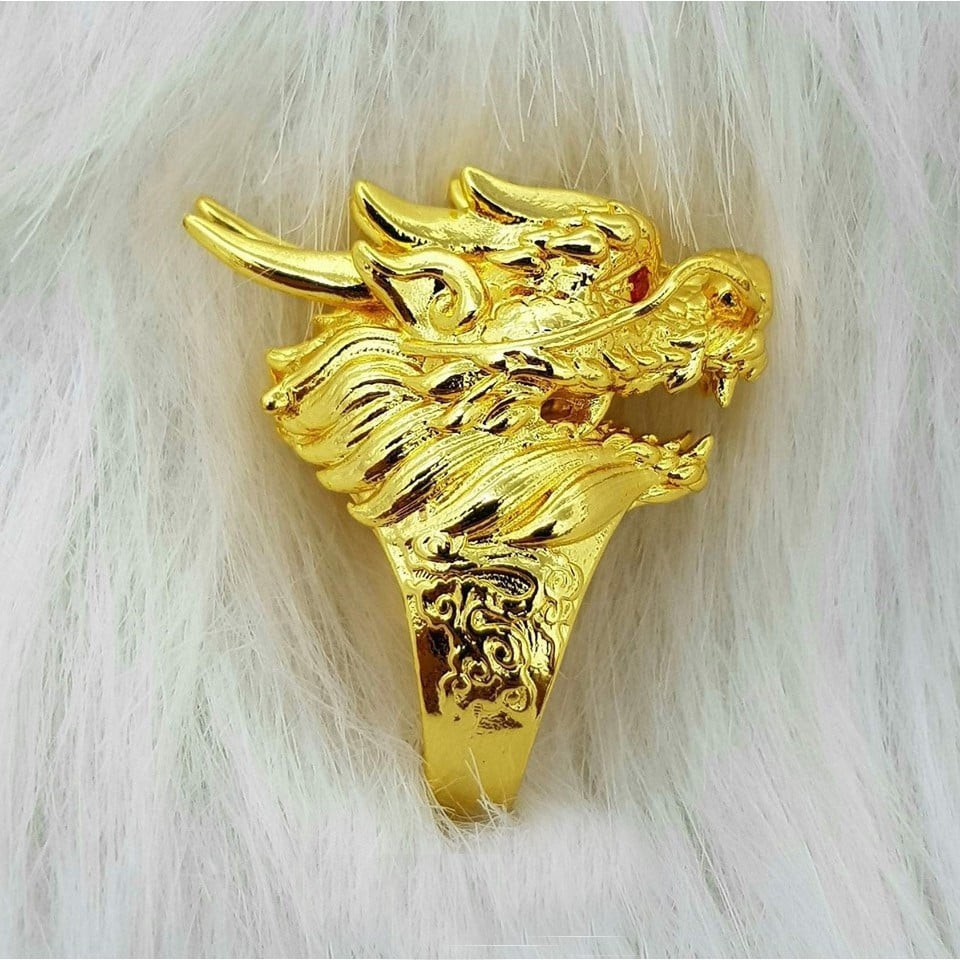 Nhẫn Nam Đầu Rồng mạ vàng cao cấp,giá gốc ,bán chạy nhất
