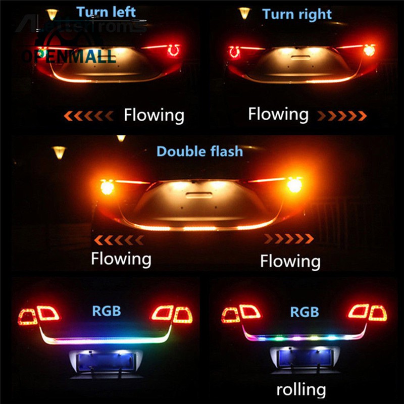 Dải đèn LED RGB 1.2m 12V 36 bóng chống nước cho xe hơi + Bộ phụ kiện đi kèm