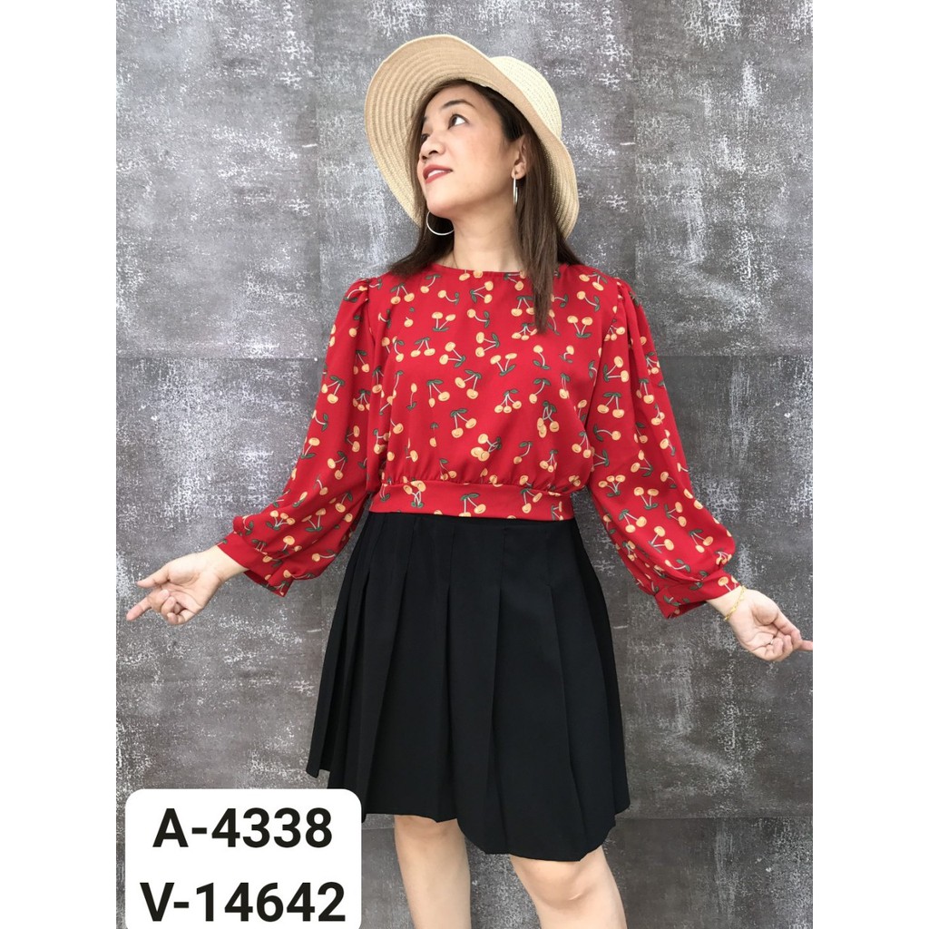 14642 - Đỏ - XL,2x,3x - Quần váy BIG SIZE  xếp li  - chân váy Công sở - chan vay cong so | BigBuy360 - bigbuy360.vn