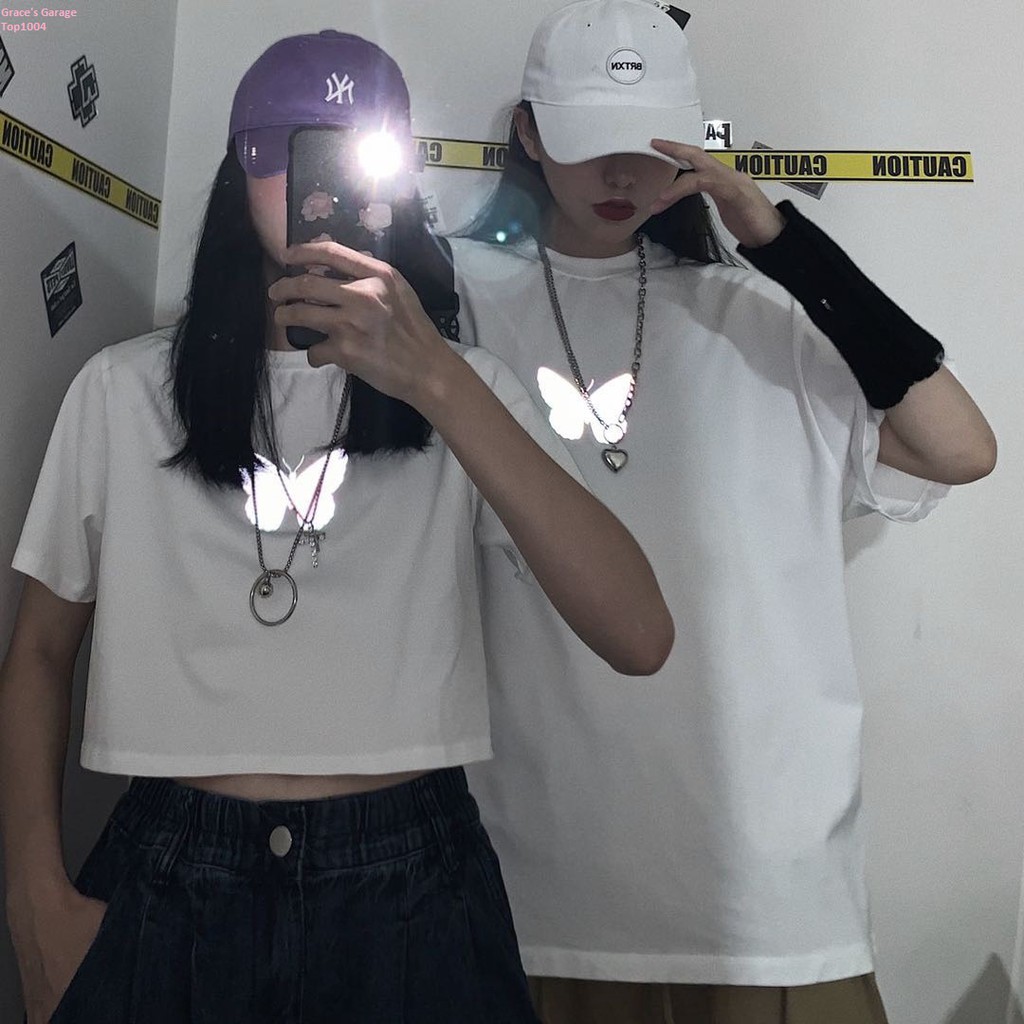 Áo croptop bướm phản quang 🦋🦋