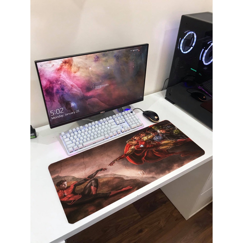 Lót chuột spiderman cực cháy full size 80x30cm 90x40cm 100x50cm