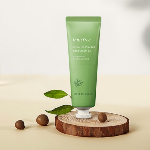 Kết quả hình ảnh cho Dưỡng tay Innisfree Green Tea Pure Gel Hand Cream Ex 50ml