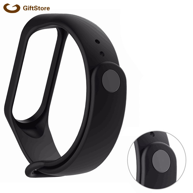 Set 3 Nút Kim Loại Thay Thế Cho Đồng Hồ Thông Minh Xiaomi Mi Band 3