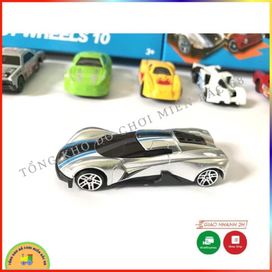 Đồ chơi Hộp 10 xe ô tô sắt Hot wheel siêu xe đồ chơi chạy bánh đà cực đẹp cho các bé trai TKMB68