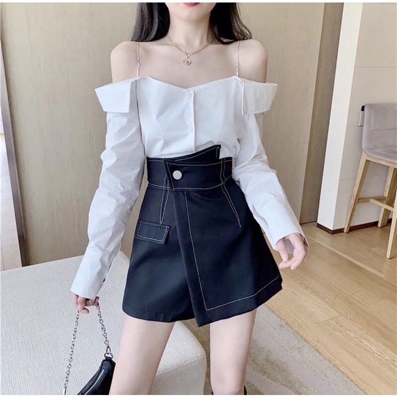 Quần giả váy cạp cao ❤️FREE SHIP 💕 Thiết kế chỉ nổi kiểu dáng năng động  ❤️Quần giả váy hottrend2021 901 | BigBuy360 - bigbuy360.vn