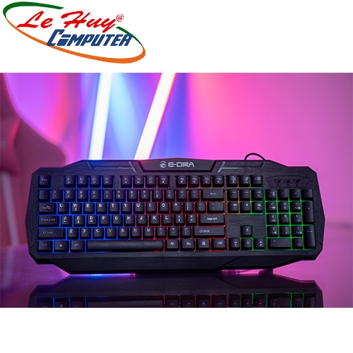 Bàn phím giả cơ E-DRA EK503 LED Rainbow USB