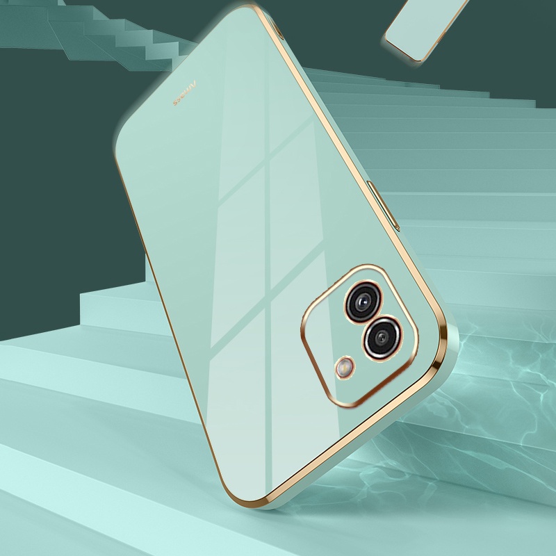 Ốp Lưng Silicon Hình Camera Độc Đáo Cho Samsung Galaxy A02 A03 Kèm Dây Đeo