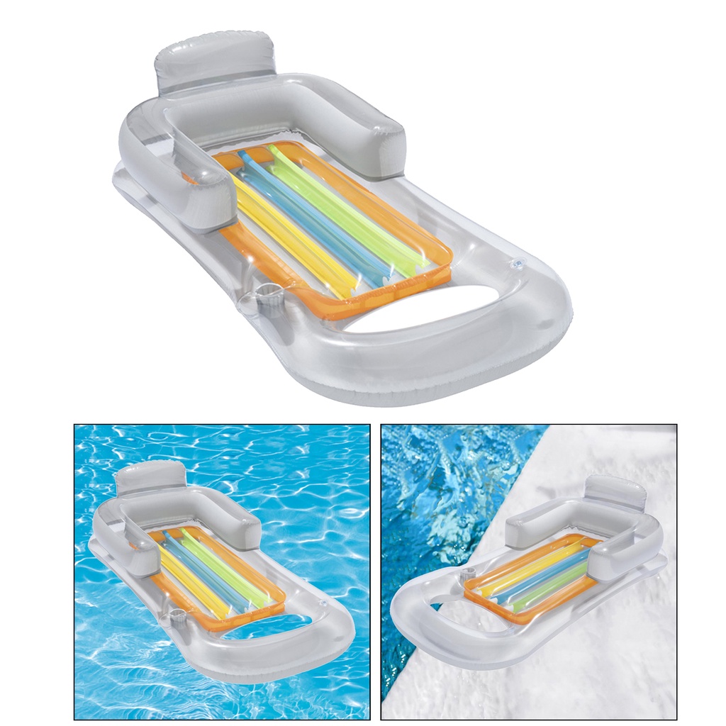 Ghế Phao Bơm Hơi Nằm Thư Giãn Ở Bể bơi