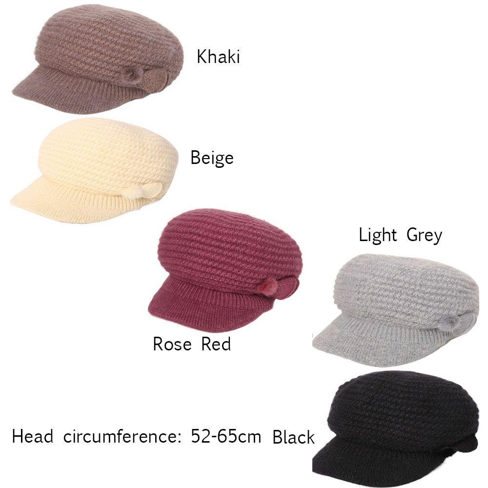 Mũ Beret Lông Thỏ Thời Trang Thu Đông Cho Nữ