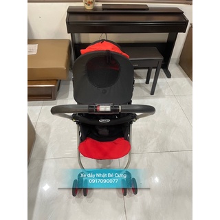 xe đẩy Graco citilite R đen đỏ 2c3tt
