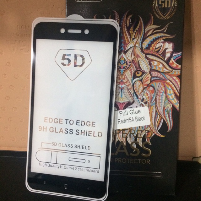 Kính full keo 5D glue Redmi 5A