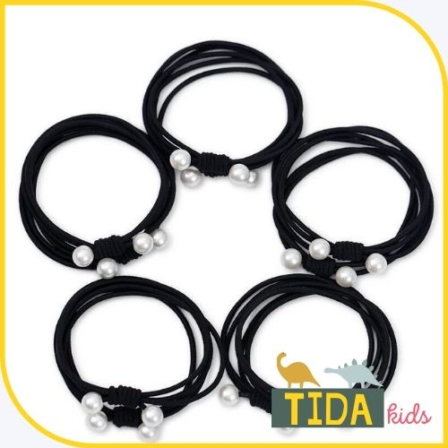 Dây Buộc Tóc ⚡ HOT TREND ⚡ Dây Cột Tóc 2 Icon Nhiều Vòng Đẹp Dễ Thương Hàn Quốc, Phụ Kiện Tóc TiDa Kids Shop