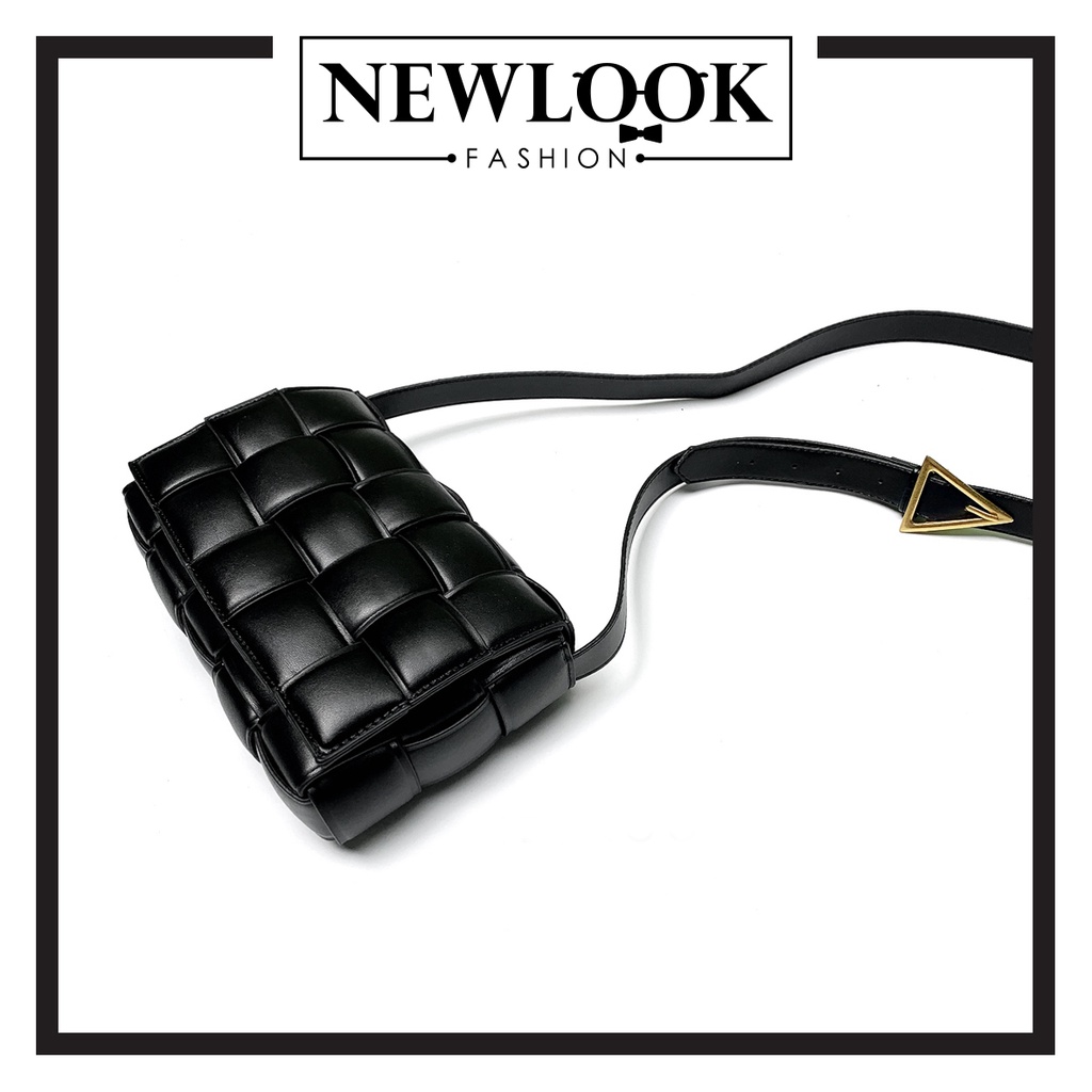 ★ TÚI ĐEO CHÉO DA PU CAO CẤP SỢI ĐAN TO STYLE UNISEX