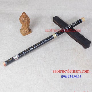 Sáo Trúc Dizi Đen Khớp Nối, tháo lắp tiện lợi Dizi D271 đen