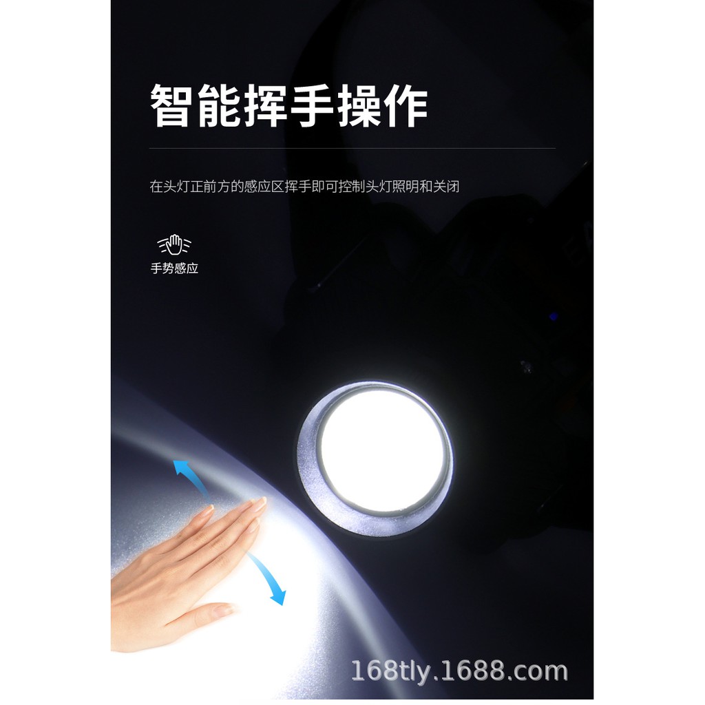 Đèn pin đội đầu cảm biến hồng ngoại T2 Giá Rẻ