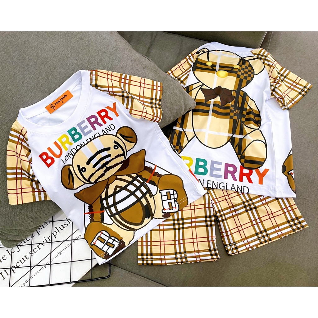 Bộ Đồ Đôi Cho Bé Gái Và Bé Trai 9-43 Kg Mặc Cặp Set Quần Áo Trẻ Em Thun Lạnh 3D Size Nhí Đại In Hoạt Hình Homie Kids