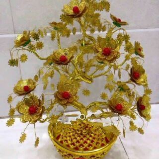 Vật liệu làm cây kim tiền - hoa handmade -hoa voan