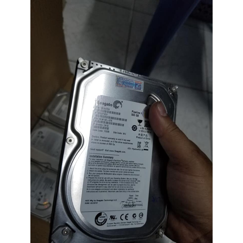 Hdd ổ cứng máy tính Seagate/Western 500GB tháo máy, đẹp keng.