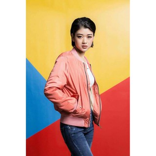 Áo Bomber lót lông cừu cho nữ