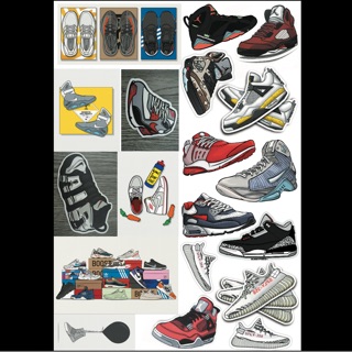 Set 18 sticker giày chống thấm
