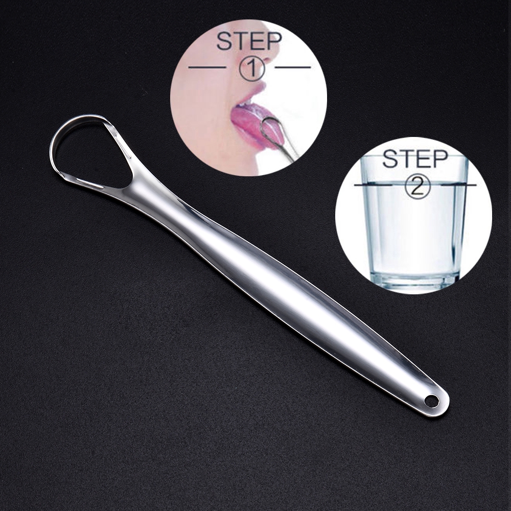 Dụng cụ làm sạch lưỡi bằng inox tiện dụng