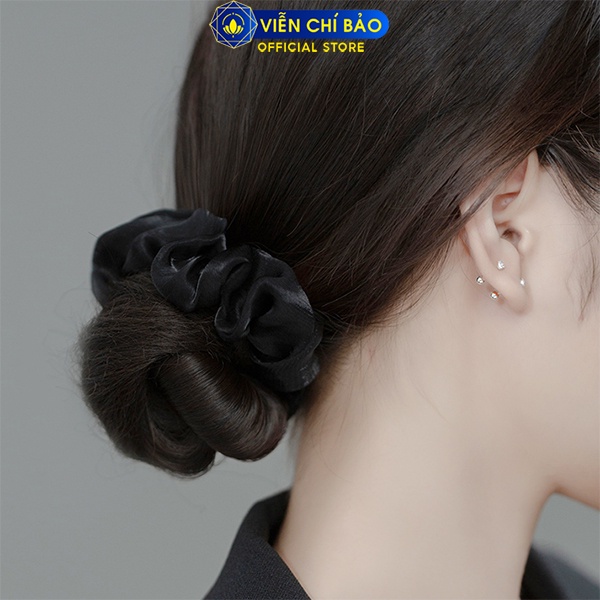 Bông tai bạc nữ trái tim đá chốt bi chất liệu bạc 925 thời trang phụ kiện trang sức nữ Viễn Chí Bảo B400760