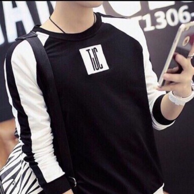 Áo thun tay dài phối màu TT245