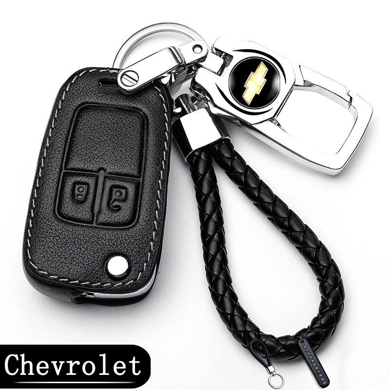 Vỏ da bảo vệ chìa khóa điều khiển từ xa thiết kế cho xe hơi Chevrolet/Colorado Cruze Sonic Trailblazer