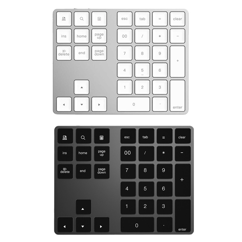 Bàn Phím Số Không Dây Bluetooth 3.0 34 Phím Cho Windows Ios Mac Os Android Pc Tablet Laptop Pc