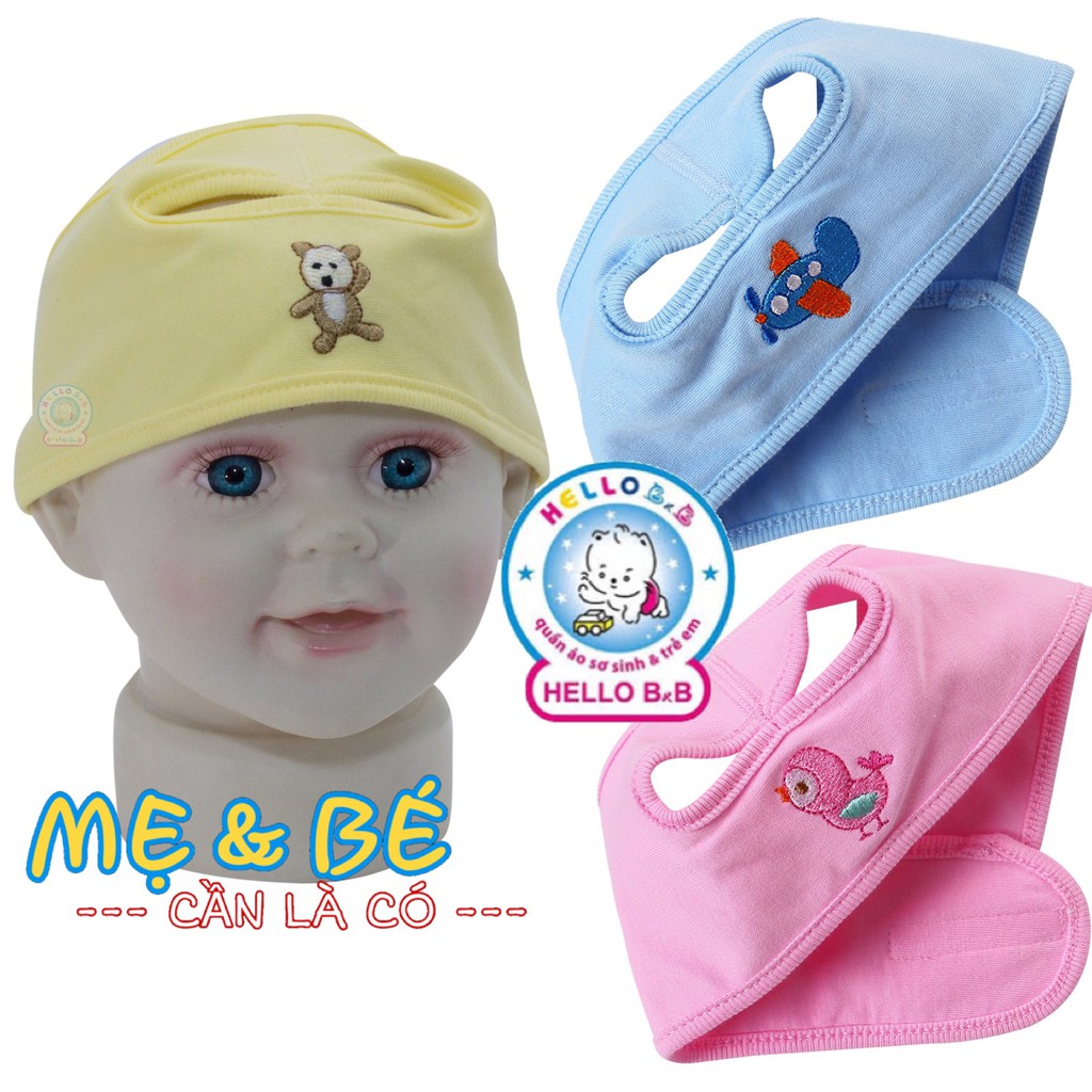 MŨ CHE THÓP CHO BÉ SƠ SINH HELLO B&B